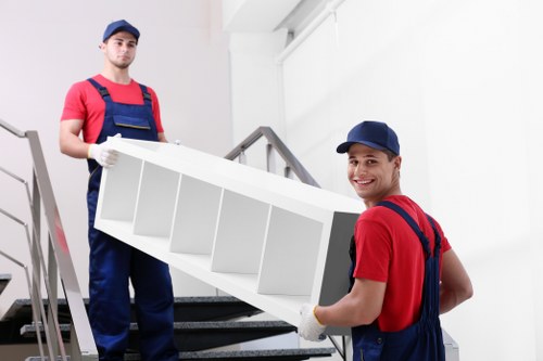 Commercial moving team planning a business relocation in Catford